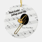Wie Trombone-Version - welche Gefühle klingen Sie Keramikornament (Vorne)