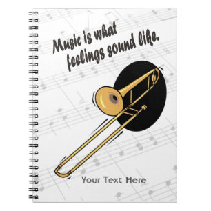 Wie Trombone-Version - welche Gefühle klingen Sie Notizblock