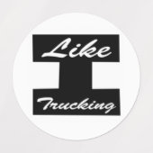 Wie Trucking Logo Eisen auf oder Aufkleber (Design 1)