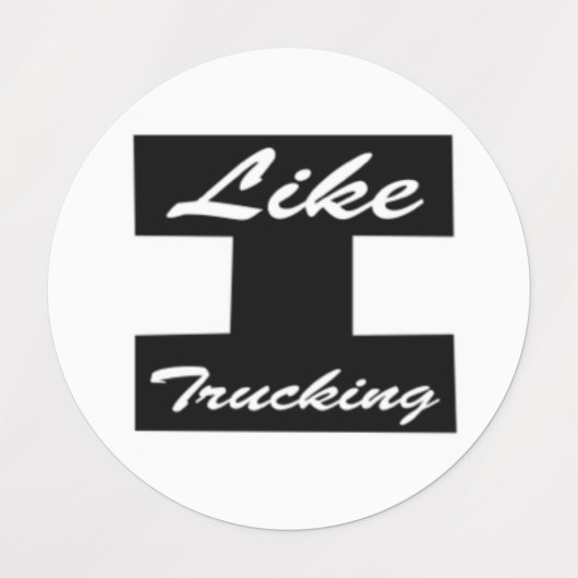 Wie Trucking Logo Eisen auf oder Aufkleber (Design 4)