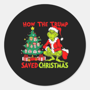 Wie Trump Weihnachten Funny Trump Christma Gerette Runder Aufkleber