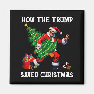 Wie Trump Weihnachten gerettet hat Lustiger Trump  Magnet