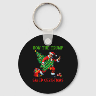 Wie Trump Weihnachten gerettet hat Lustiger Trump Schlüsselanhänger