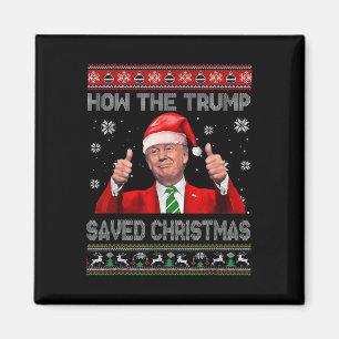 Wie Trump Weihnachten lustigen Trump hässlich Swe  Magnet