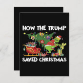Wie Trump Weihnachten Rettete Begleitkarte (Vorne/Hinten)