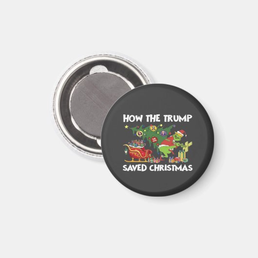Wie Trump Weihnachten Rettete Magnet (Vorderseite/Rückseite)