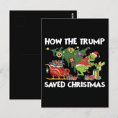 Wie Trump Weihnachten Rettete Postkarte (Vorne/Hinten)