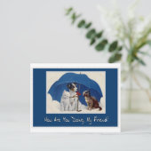 wie tun Sie meine Freundpostkarte? Postkarte (Stehend Vorderseite)