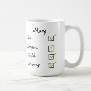 Wie tun Sie, mögen Sie Ihren Tee personalisiert Kaffeetasse