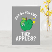 Wie tun Sie, mögen Sie sie Äpfel Karte (Gelbe Blume)