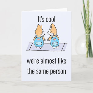 Wie Twins Funny Birthday Spaß Card Feiertagskarte