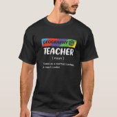 Wie üblicher Lehrer, aber viel Cooler Geografie T T-Shirt (Vorderseite)