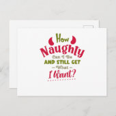 Wie unanständig kann ich sein postkarte (Vorne/Hinten)