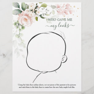 Wie unser Baby sehen könnte, floral Baby Shooting Flyer