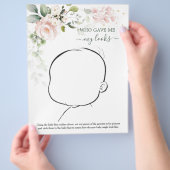 Wie unser Baby sehen könnte, floral Baby Shooting  Flyer (Hand)