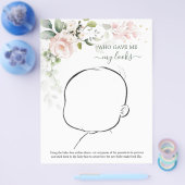 Wie unser Baby sehen könnte, floral Baby Shooting  Flyer (Einzeln)