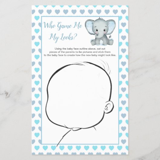 Wie unser Baby vielleicht ein blaues Elephant Baby Flyer (Vorne)