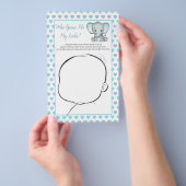 Wie unser Baby vielleicht ein blaues Elephant Baby Flyer (Handgriff)