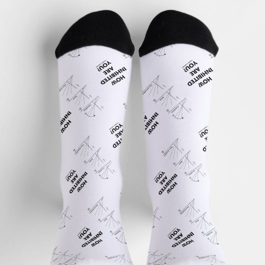 Wie untersagt sind Sie? Chemische Enzyme Kinetik Socken (Oben)