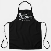 Wie Vater Chef-Typografie-Design Schürze (Vorderseite)