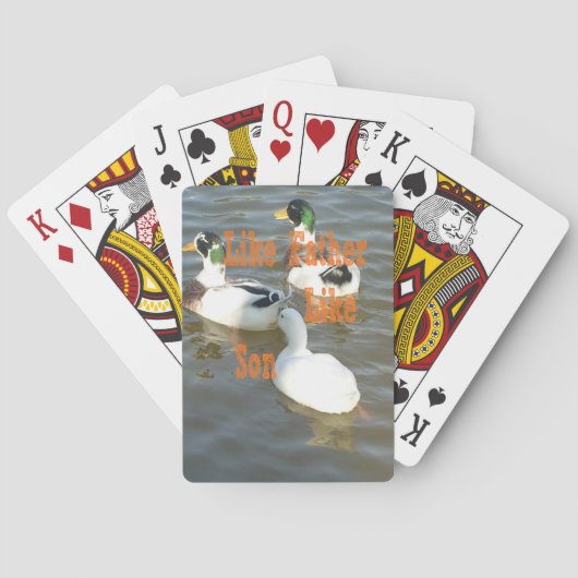 Wie Vater wie Sohn. Spielkarten (Rückseite)