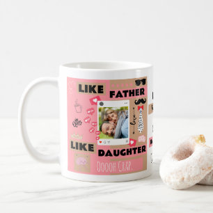 Wie Vater wie Tochter, Crap Funny Foto Kaffeetasse