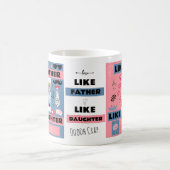 Wie Vater wie Tochter, Crap Funny Foto Kaffeetasse (Mittel)