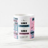 Wie Vater wie Tochter, Crap Funny Foto Kaffeetasse (Mittel)