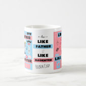 Wie Vater wie Tochter, Crap Funny Foto Kaffeetasse (Mittel)