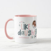 Wie Vater wie Tochter lustiges Foto Tasse (Links)