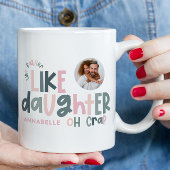 Wie Vater wie Tochter lustiges Foto Tasse