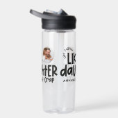 Wie Vater wie Tochter lustiges Foto Trinkflasche (Rechts)