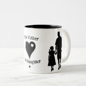 Wie Vater wie Tochter Silhouette 11 oz Zweifarbige Tasse (VorderseiteRechts)