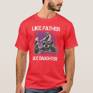 Wie Vater wie Tochter Snowmobil Snowmobil T-Shirt