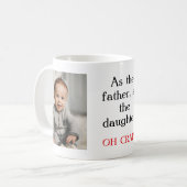 Wie Vater wie Tochter/Sohn Foto Kaffeetasse (Vorderseite Links)