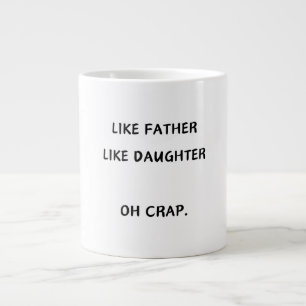 Wie Vater Wie Tochter/Sohn Kaffeetasse Tasse