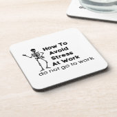 Wie vermeiden Stress am Arbeitsplatz gehen nicht z Getränkeuntersetzer (Linke Seite)