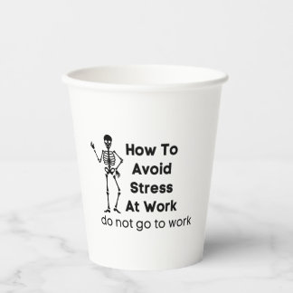 Wie vermeiden Stress am Arbeitsplatz gehen nicht z Pappbecher