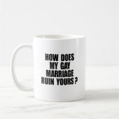 WIE VERRINGERT MEINE HEIRAT DEINE? KAFFEETASSE (Links)