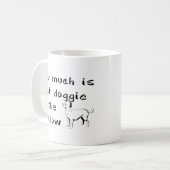 Wie viel dieses Hündchen im Fenster ist Kaffeetasse (Vorderseite Links)