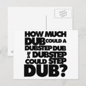 Wie viel Dubstep? Postkarte (Vorne/Hinten)