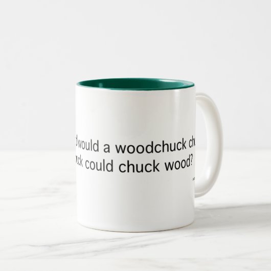 Wie viel ein Waldmurmeltier wurde Zweifarbige Tasse (VorderseiteRechts)