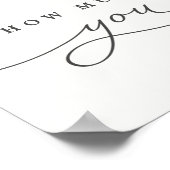 Wie viel ich Liebe Sie lullaby Kinderzimmer Dekora Poster (Ecke)