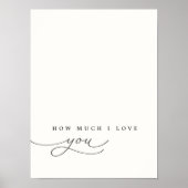 Wie viel ich Liebe Sie lullaby Kinderzimmer Dekora Poster (Vorne)