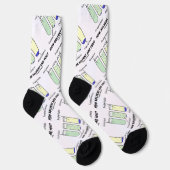 Wie viel Lösungsmittel hast du? Chemie-Spaß Socken (Rechts)