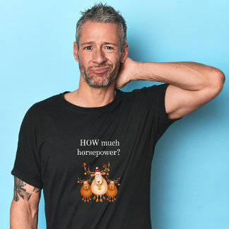 Wie viel Motorrad-Weihnachtshemd für Pferde T-Shirt