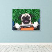 Wie viel spart ihr Bro? Leinwanddruck (Insitu (Holzboden))