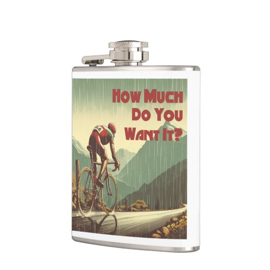 Wie viel Will du, es zu radfahren? Flachmann (Links)