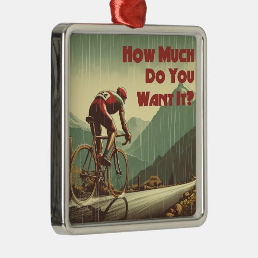 Wie viel Will du, es zu radfahren? Ornament Aus Metall (Rechts)