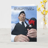 Wie viele Bagpiper braucht es... Karte (Gelbe Blume)